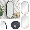 Wall Mounted Bathroom Mirror Cosmetic Makeup Shaving Mirror HD Glass Metal Frame