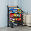 3/4/5 Tier Vegetable Fruit Trolley Cart Kitchen Rack Storage Basket Holder Shelf