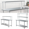 60-180CM Stainless Steel Work Table Commercial Catering Table Kitchen Prep Table