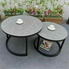 Nested Marble Coffee Table Side Table Set Coffee Tea Wine Table Display Stand