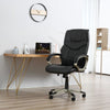 Executive Computer Office Desk Chair High Back Faux Leather Swivel Chair Black