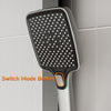 Square Thermostatic Shower Mixer Gunmetal Grey Electronic Disaplay Piano Keys