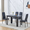 Modern 110/75cm Wooden Dining Table for Dining Room Kitchen for 2-6 People