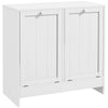 Tilt-out Laundry Storage Cabinet for Bathroom with 2 Hampers