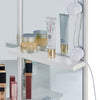 White Corner Dressing Table Makeup Desk Vanity Table 5 Drawers with Bubls