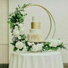 Iron Wedding Flower Arch Round Plinth Stand Double Circle Floral Balloon Holder