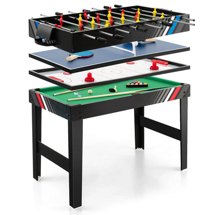 4-in-1 Multi Game Table Combination Arcade Foosball Air Hockey Table Tennis