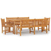 5 Piece Garden Dining Set Solid Wood Teak
