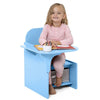 2 in 1 Children Chair Desk with Storage Bin Mysize Arts Craft Snack Toddler Kids