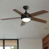 3/4/5 Blades Ceiling Fan & LED Lights Reversible Motor 52" Cooling Fan Lighting
