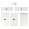Modern Dressing Table Makeup Desk w/Sliding Mirror Shelves & Drawer Wooden Gifts