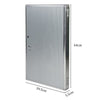 Key Cabinet Lockable Key Storage Box Wall-Mounted Security Safe Box for 96 Keys