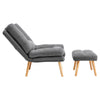 Recliner Armchair Lounger Napping Sleeper Sofa Chair with Footstool