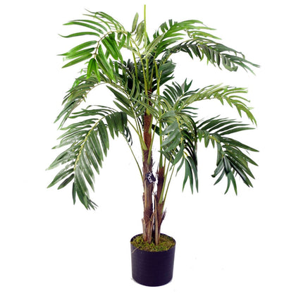 Large Artificial Palm Tree Faux Plants Green Natural 120cm 4ft