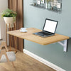 Drop-leaf Wall Table Fold Down Study Writing Desk Kitchen Floating Storage Shelf