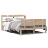Bed Frame with Headboard 150x200 King Size Solid Wood Pine M8N3