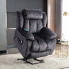 Electric Power Lift Recliner Chair Sofa Power Armchair Heated Massage Grey Merax