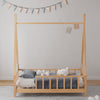 Children Toddler Kids Teepee Bed Frame Single Tree House Barrier Wood Sleeper