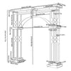 Heavy Duty Metal Garden Arch Path Wedding Rose Pergola Archway Flowers Climbing