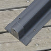 3 x 3(m) Cantilever Roma Parasol Garden Umbrella with Cross Base Grey