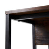 Kitchen Island Counter Top Breakfast Bar Dining Table Along 5-Tier Storage Rack
