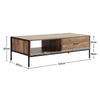 Oak Grey Wooden Coffee Table TV Unit Stand Bedside Table Hallway Console Table