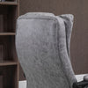 Executive Office Chair Computer Swivel Chair for Home with Arm, Footrest, Grey