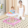 Foldable Baby Walker Toddler Activity Center Push Walker w/3 Adjustable Heights