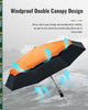Men & Women 9 Ribs Stormproof Automatic Strong Folding Windproof Umbrella UK