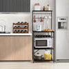 Microwave Oven Stand with Storage Shelves Kitchen Baker's Rack, Industrial