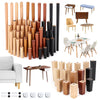 4X Wood Table Legs Tapered Square Oak Beech Table Chair Stool Chest Sofa 9 Size