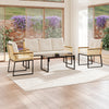 Garden Rattan Furniture 4 Piece Set Table Chairs Sofa Wicker Outdoor Patio Set
