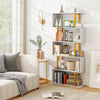 Chic 5-Tier Geometric Bookcase 157CM S-Shaped Bookshelf