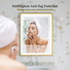 Large Gold LED Bathroom Mirror Baroque Anti-fog Flawless Skincare Vanity Mirror