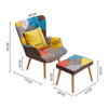 HIGH WING BACK FIRESIDE MODERN FABRIC RECLINER ARMCHAIR SINGLE SOFA LOUNGE CHAIR