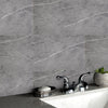 10PC Grey Marble Tiles Self Adhesive Waterproof Kitchen Bathroom Stickers Panels