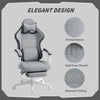 Ergonomic High Back Gaming Chair for Adults with Footrest, Lumbar Support, Grey