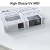 High Gloss Coffee Table White LED with 4 Drawers 16 Colors Adjustable Modern