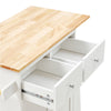 Kitchen Storage Trolley Cart Rolling Island Shelves Cabinet Breakfast Bar Table