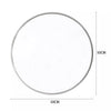 Sliver Large Round Mirror Geometric WallMount Bathroom Vanity Makeup Metal Frame