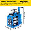 3"/76mm Manual Combination Rolling Mill Sheet Square Half Round Jewelry