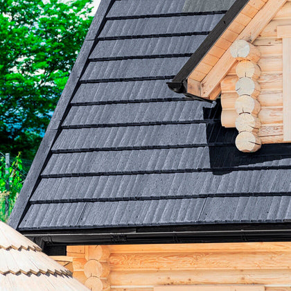 5pcs Metal Roofing Shingles Shed Galvanized Asphalt Shingles Roofing Tiles Grey