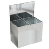 64L Galvanised Metal Storage Box Utility Compartment Feed Bin Outdoor Waterproof