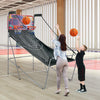 Foldable Double Shot Basketball Arcade Game Free-Throw Challenge Game-Purple