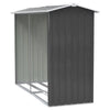 Metal Garden Shed 8ftx3ft 11x3ft Log Tool Firewood Organizer Rack Timber Store