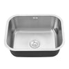 Undermount Stainless Steel Kitchen Sink Single Bowl Small Sinks 580x460x225mm