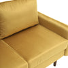 Modern Velvet Couch 2 Seater Sofa Padded Settee Loveseat w/Cushions Wooden Legs