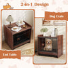 Industrial Doge Kennel Indoor Pet House End Table Small Medium Sized Dog