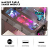 RGB Dressing Table with Wireless Charging Station, 7 Dynamic & 7 Static Dimmable