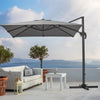 2.5 Meter Cantilever Parasol Garden Patio Banana Umbrella Canopy Outdoor Beach